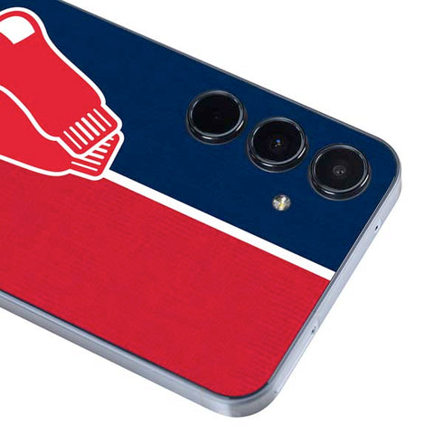 MLB Boston Red Sox Split Galaxy A35 5G Skin