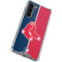 MLB Boston Red Sox Split Galaxy S24 FE Clear Case