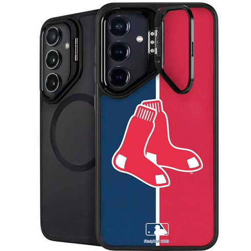 MLB Boston Red Sox Split Galaxy S24 FE Kickstand Case