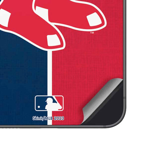 MLB Boston Red Sox Split Galaxy S25 Plus Skin