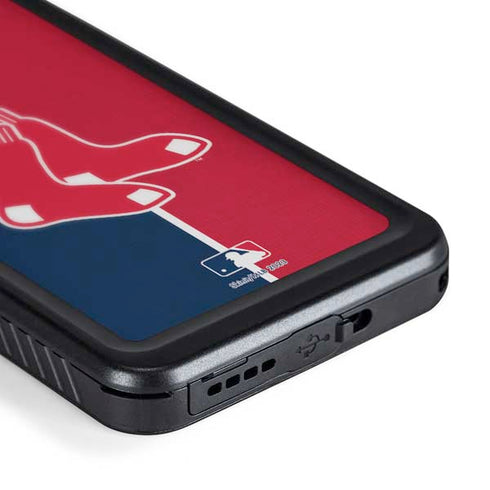 MLB Boston Red Sox Split Galaxy S24 Plus Waterproof Case