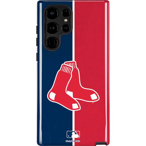 MLB Boston Red Sox Split Galaxy S25 Ultra Impact Case