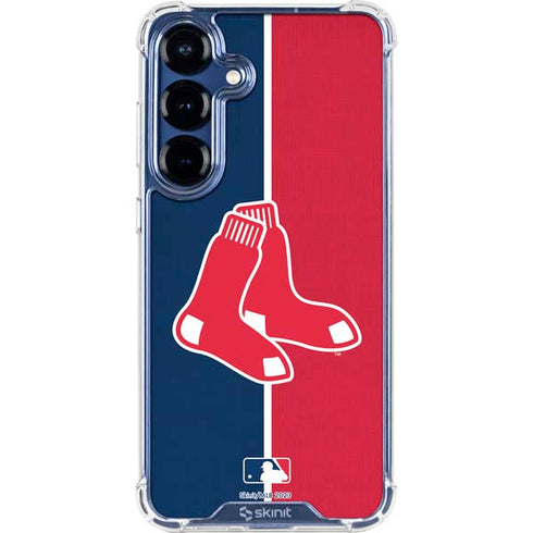 MLB Boston Red Sox Split Galaxy S25 Plus Clear Case