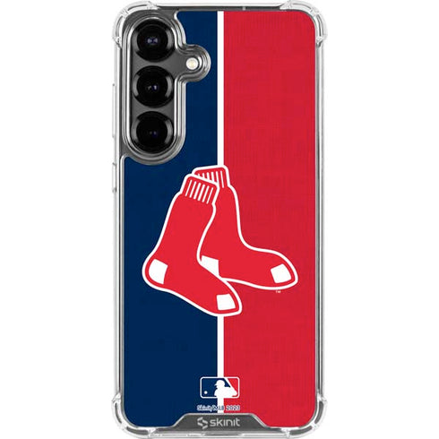 MLB Boston Red Sox Split Galaxy S26 Clear Case