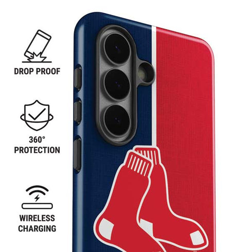 MLB Boston Red Sox Split Galaxy S26 Impact Case