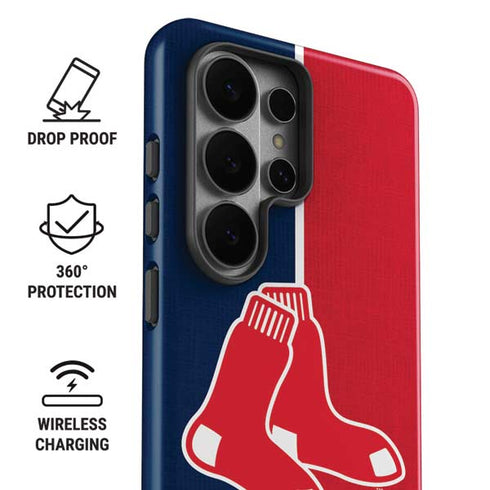 MLB Boston Red Sox Split Galaxy S26 Ultra Impact Case