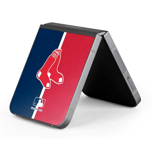 MLB Boston Red Sox Split Galaxy Z Flip6 Skin
