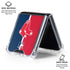 MLB Boston Red Sox Split Galaxy Z Flip6 Clear Case