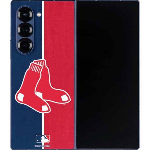 MLB Boston Red Sox Split Galaxy Z Fold6 Skin