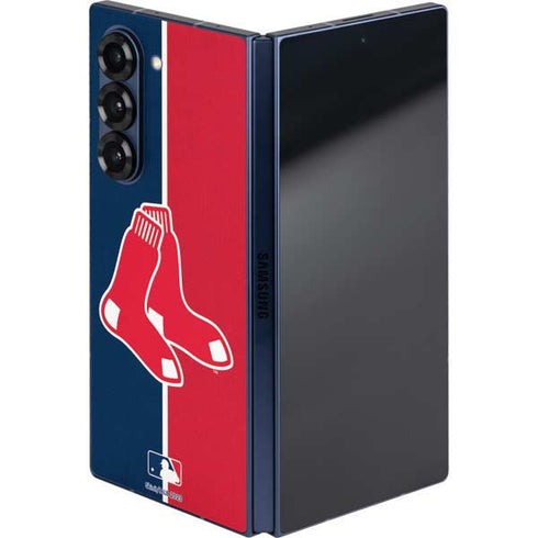 MLB Boston Red Sox Split Galaxy Z Fold6 Skin