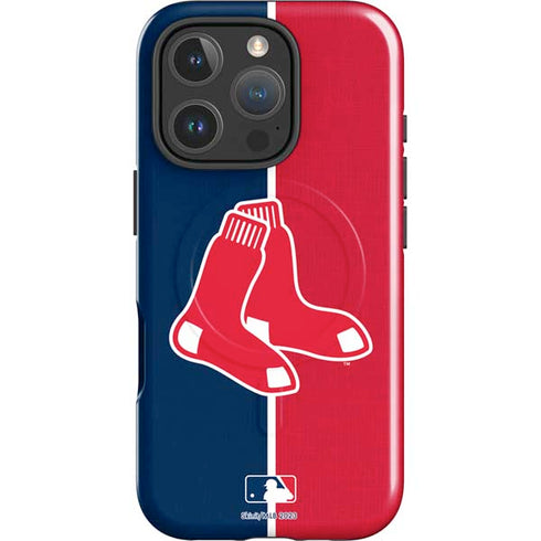 MLB Boston Red Sox Split iPhone 16 Pro Magsafe Impact Case