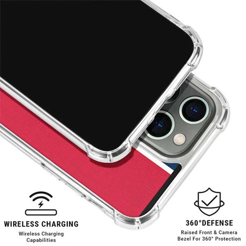 MLB Boston Red Sox Split iPhone 16 Pro Max Clear Case