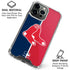 MLB Boston Red Sox Split iPhone 16 Pro Max Clear Case