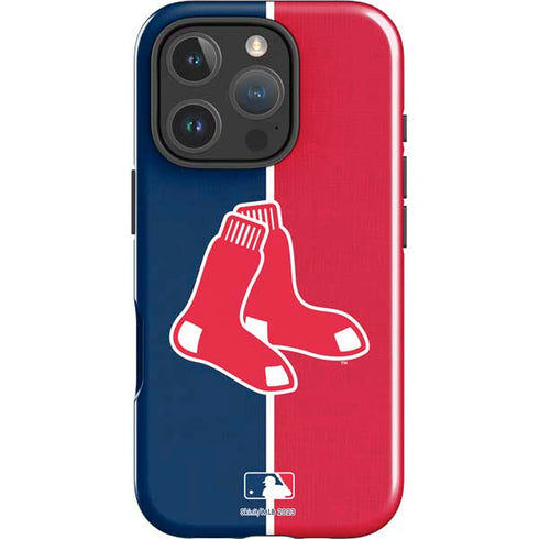 MLB Boston Red Sox Split iPhone 16 Pro Max Impact Case