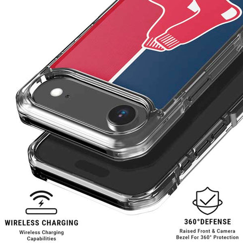 MLB Boston Red Sox Split iPhone 17 Air Clear Case