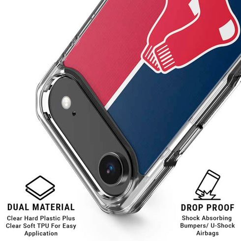 MLB Boston Red Sox Split iPhone 17 Air Clear Case