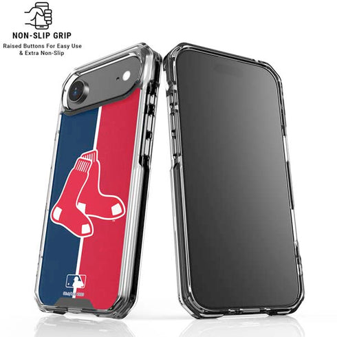 MLB Boston Red Sox Split iPhone 17 Air Clear Case