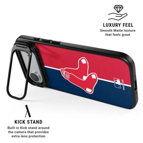 MLB Boston Red Sox Split iPhone 17 Air Kickstand Case