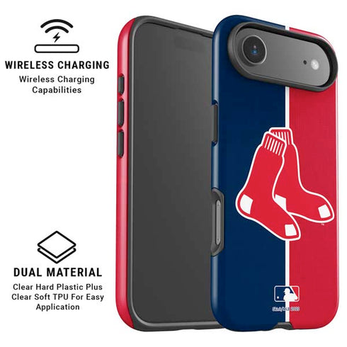 MLB Boston Red Sox Split iPhone 17 Air Magsafe Impact Case