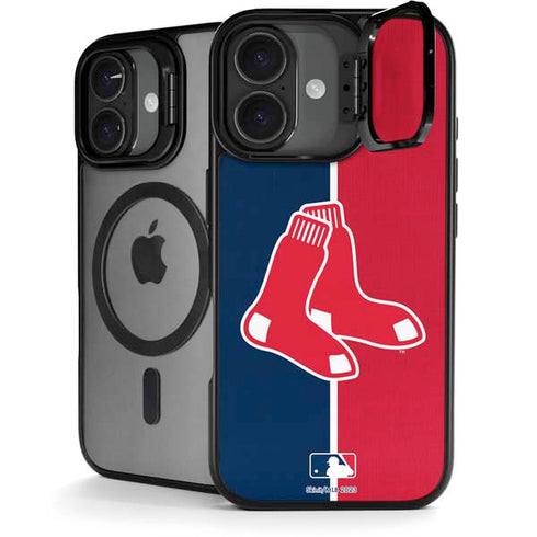 MLB Boston Red Sox Split iPhone 17 Kickstand Case
