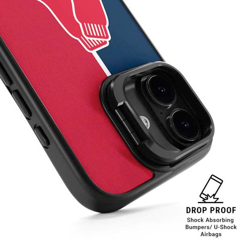 MLB Boston Red Sox Split iPhone 17 Kickstand Case