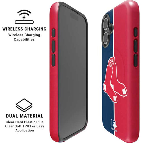 MLB Boston Red Sox Split iPhone 17 Magsafe Impact Case