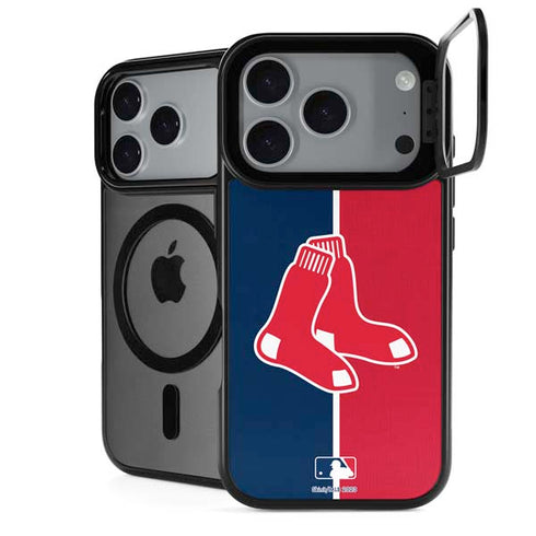 MLB Boston Red Sox Split iPhone 17 Pro Max Kickstand Case