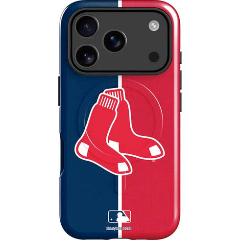 MLB Boston Red Sox Split iPhone 17 Pro Max Magsafe Impact Case