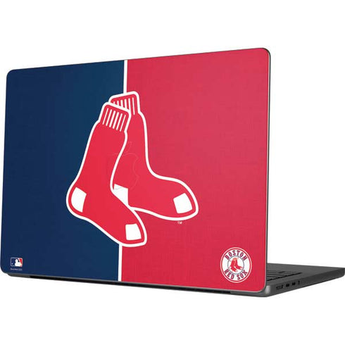 MLB Boston Red Sox Split Apple MacBook Pro 14-inch Skin