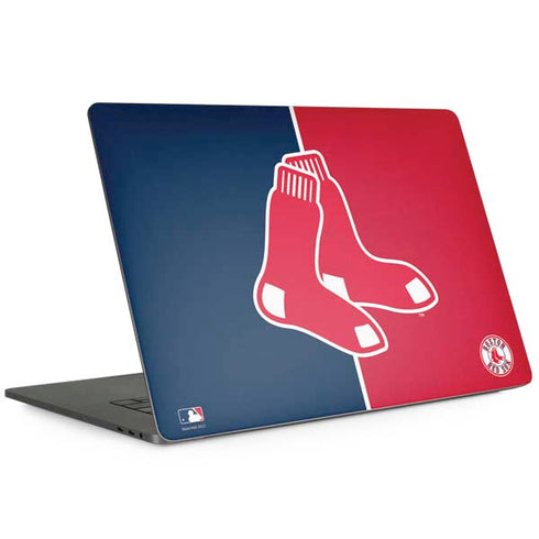 MLB Boston Red Sox Split MacBook Skins