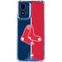 MLB Boston Red Sox Split Moto G Play 4G (2024) Clear Case