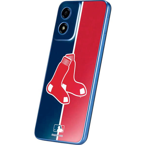 MLB Boston Red Sox Split Moto G Play 4G (2024) Skin