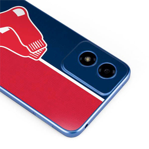 MLB Boston Red Sox Split Moto G Play 4G (2024) Skin