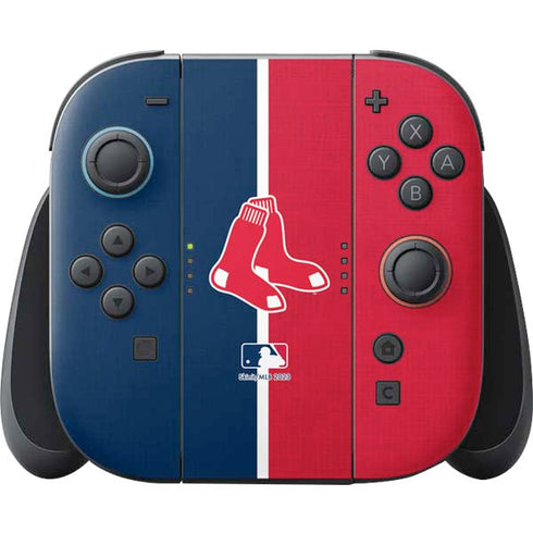 MLB Boston Red Sox Split Nintendo Skins