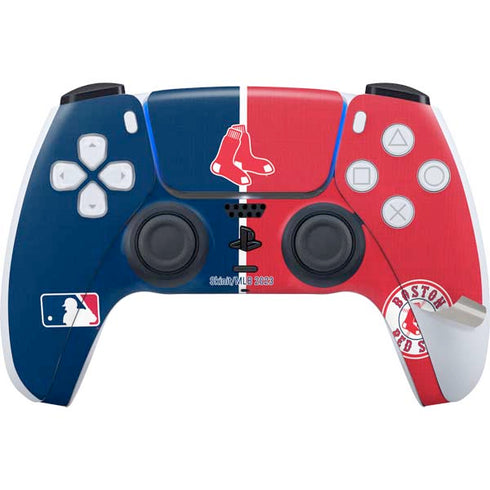 MLB Boston Red Sox Split PS5 Pro Disk Bundle Skin