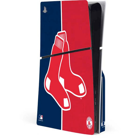 MLB Boston Red Sox Split PlayStation PS5 Skins