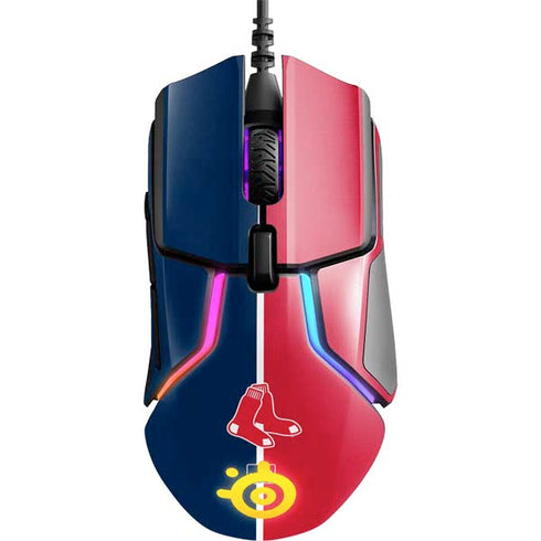 MLB Boston Red Sox Split SteelSeries Rival 600 Gaming Mouse Skin