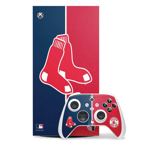 MLB Boston Red Sox Split Xbox Series X Skins