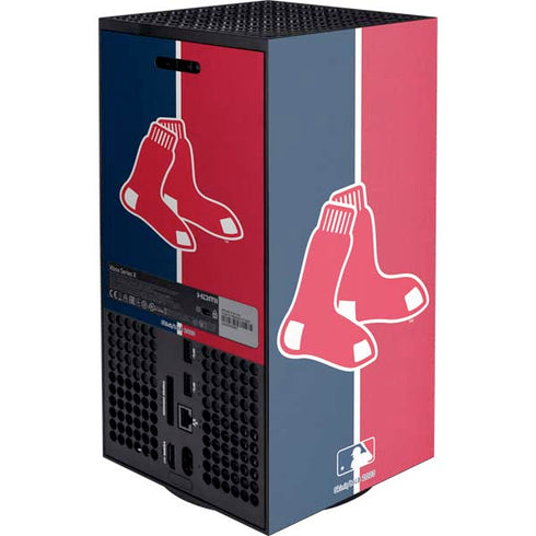 MLB Boston Red Sox Split XBox Series X Digital Edition Console Skin