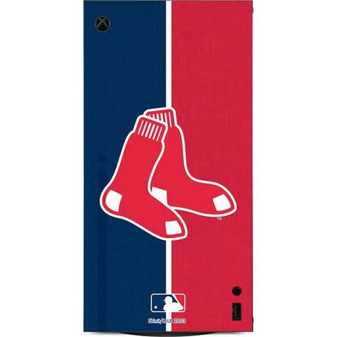 MLB Boston Red Sox Split XBox Series X Digital Edition Console Skin