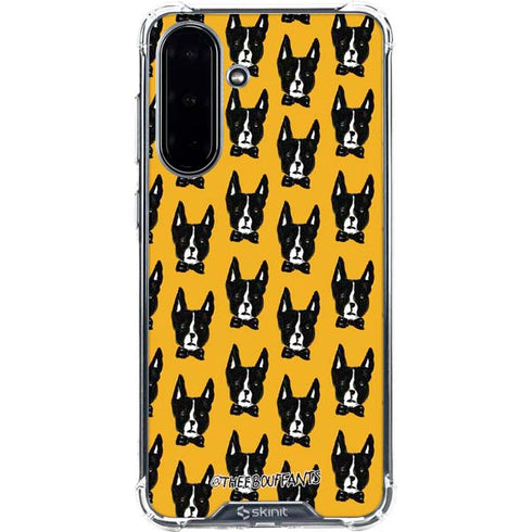 Bouffants and Broken Hearts Boston Terrier Galaxy A36 5G Clear Case