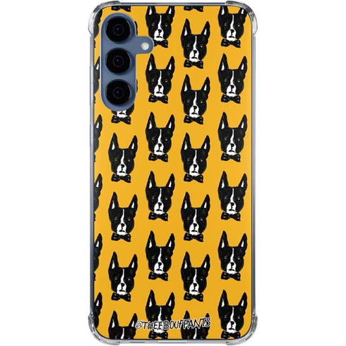 Bouffants and Broken Hearts Boston Terrier Galaxy A55 5G Clear Case