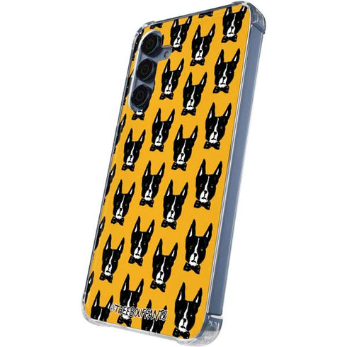 Bouffants and Broken Hearts Boston Terrier Galaxy A55 5G Clear Case