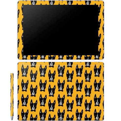 Bouffants and Broken Hearts Boston Terrier Galaxy Book 12in Skin
