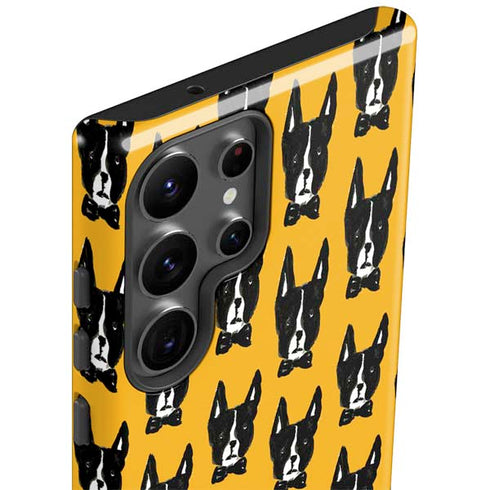 Bouffants and Broken Hearts Boston Terrier Galaxy S23 Ultra Pro Case