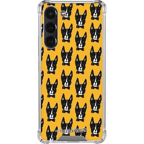 Bouffants and Broken Hearts Boston Terrier Galaxy S24 FE Clear Case