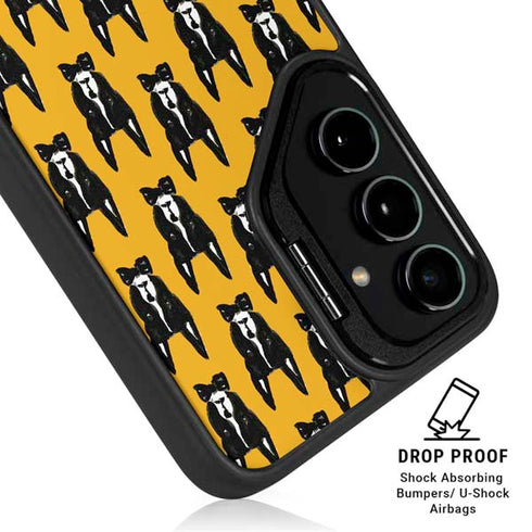 Bouffants and Broken Hearts Boston Terrier Galaxy S25 Kickstand Case