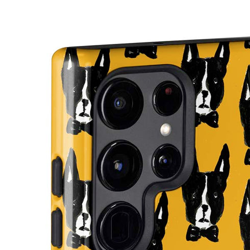 Bouffants and Broken Hearts Boston Terrier Galaxy S25 Ultra Impact Case