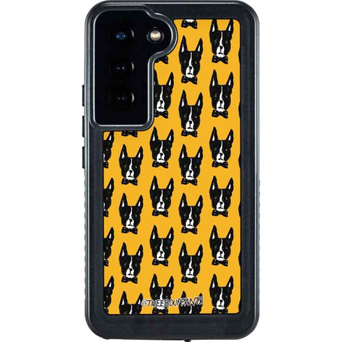Bouffants and Broken Hearts Boston Terrier Galaxy S24 Waterproof Case