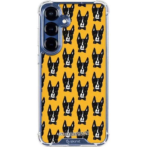 Bouffants and Broken Hearts Boston Terrier Galaxy S25 Plus Clear Case